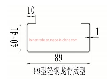 Lgsf Light Gauge Steel Frame Roll Forming Machine