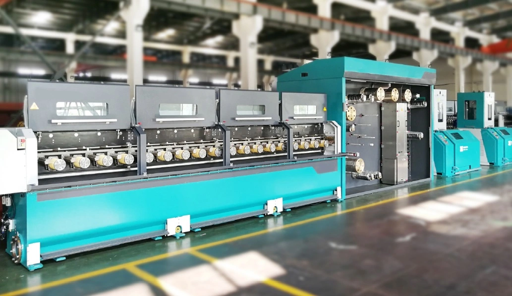 25 Dies Multiwire Copper Wire Drawing Machine, (fine 16 wire cable making machine)