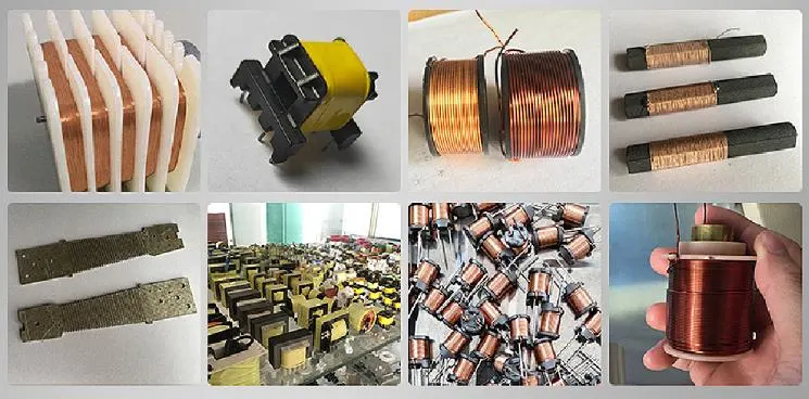 8 Spindles 550W Stepping Motor Digital Automatic Copper Wire Flat Coil Winding Machine for Bobbin Transformer with Wire Diameter 0.03-0.48mm