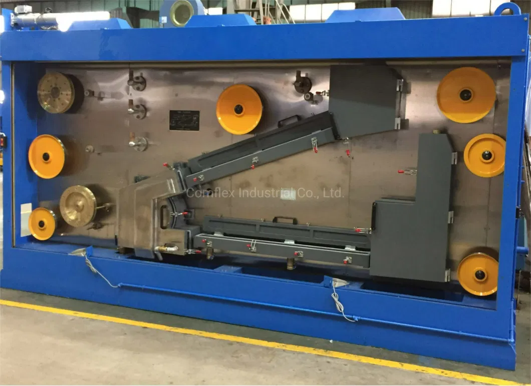 Copper/Aluminum Wire Rod Breakdown Machine with Annealer Multi Wires Drawing Line