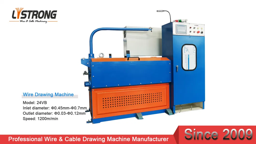 Listrong 0.03-0.12mm Steel Wire and Cable Super Fine Wire Drawing Machine