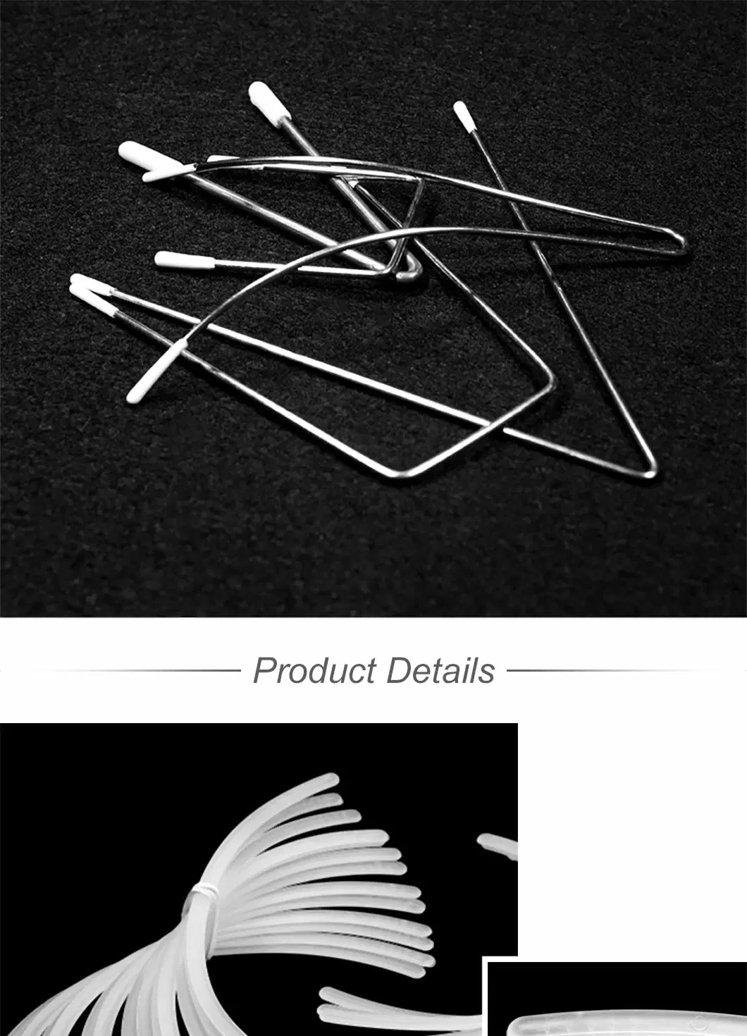 Different Shapes and Sizes Bra Underwires Pre-Coated High Carbon Bra Wires