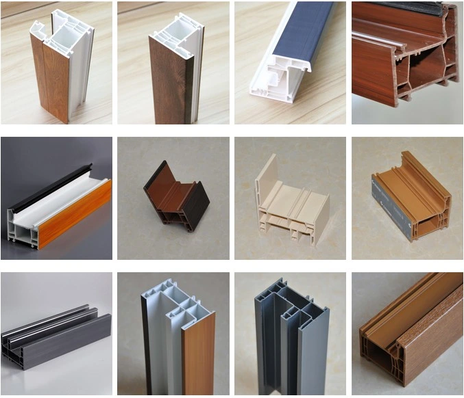 UPVC PVC 60 Series Profiles for Windows Frame with Energy Saving