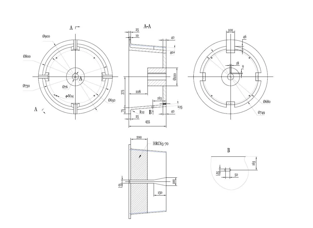 Auxiliary Equipment Spare Parts Drum/Block for Wire Drawing Machine