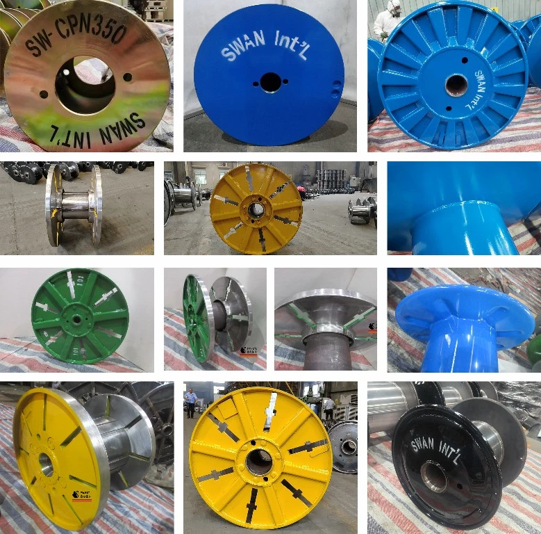 High Quality Punching Steel Spool Cable Rewinding Bobbin Steel Wire Take-up Drums