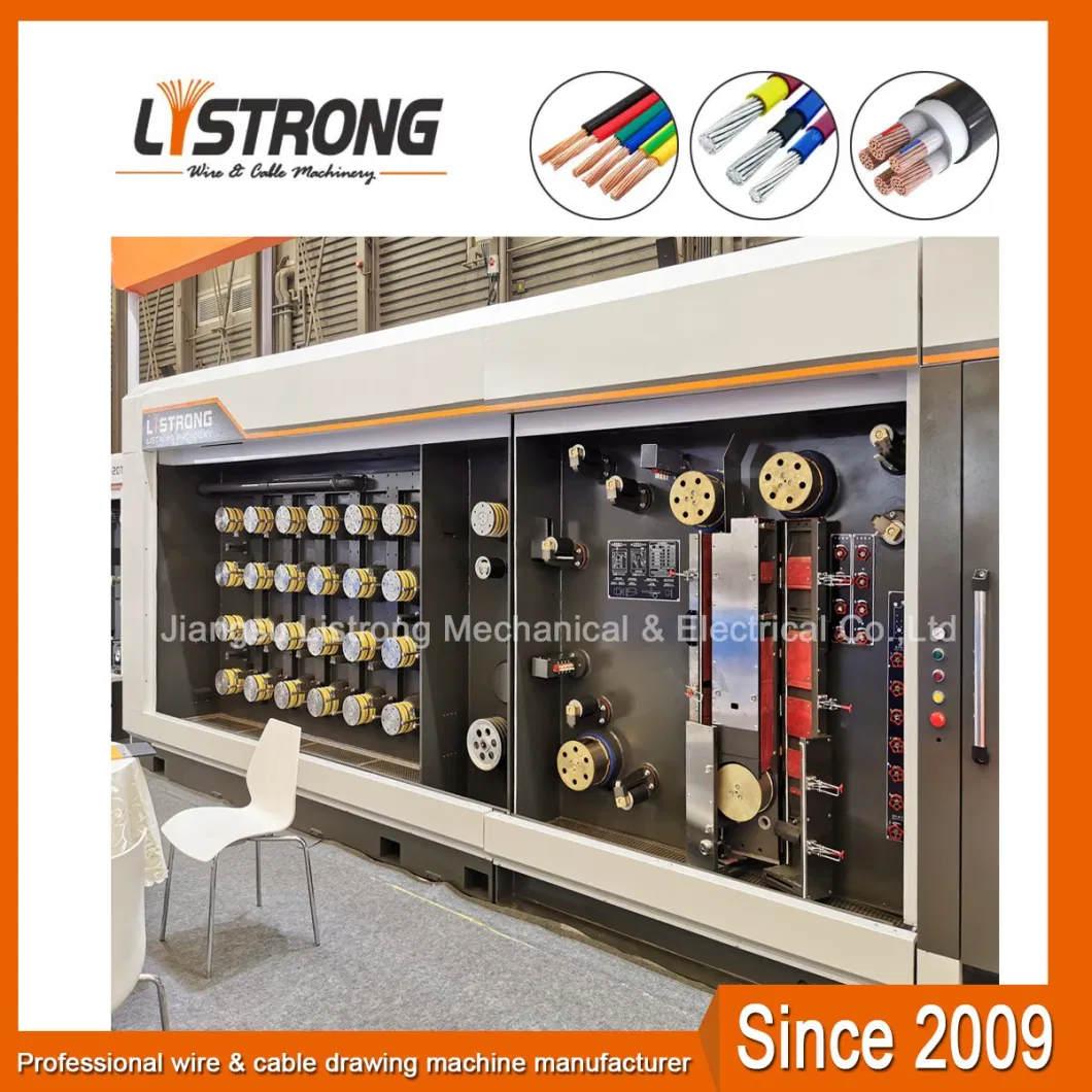 Listrong 0.15-0.5mm Copper Multi Wire Fine Wire Drawing Machine with Continuous Annealing