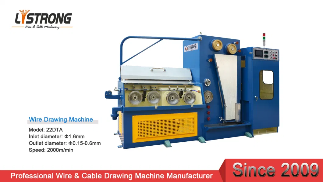 Listrong 0.15-0.6mm High Speed Fine Wire Drawing Machine with Continuous Annealing