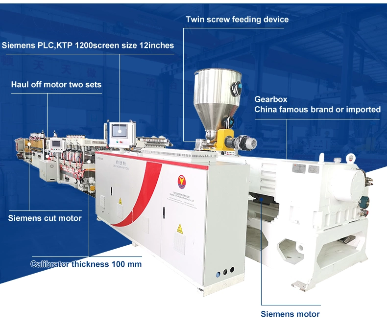 PVC Cabinet Plate Extruding Machine/Plastic Machine