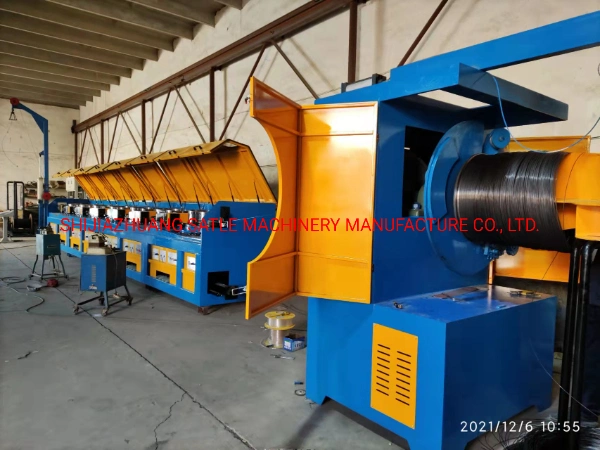 9 Pass Stage Straight Line Wire Drawing Machine