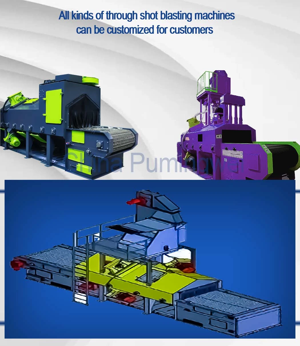 Wire Mesh Belt Conveyor Shot Blasting Machine with Deburring and Deflashing