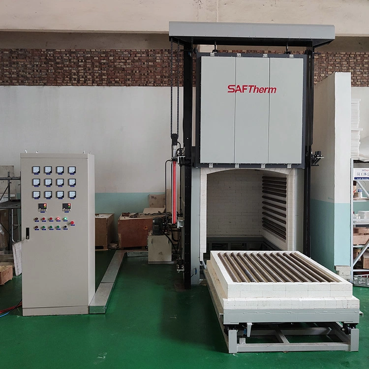 Electric Batch Type Bogie Hearth Car Bottom Trolly Resistance Furnace with Full Fiber Lining for Heat Treatment for Coil