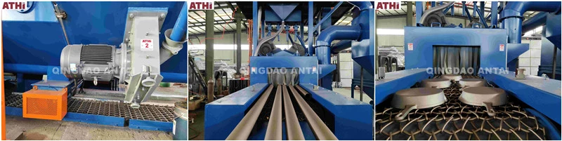 Qwd Fully Automatic Operation Abrasive Surface Cleaning /Wire Mesh Belt Conveyor Shot Blasting Machine
