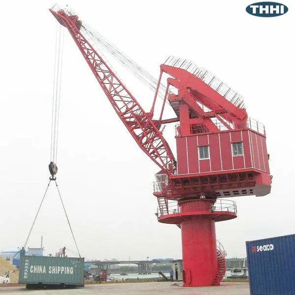 Fixed Crane Harbor Lifting Machine Wireluffing Type