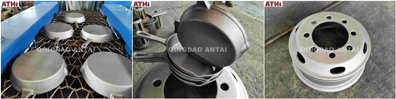 Qwd Fully Automatic Operation Abrasive Surface Cleaning /Wire Mesh Belt Conveyor Shot Blasting Machine