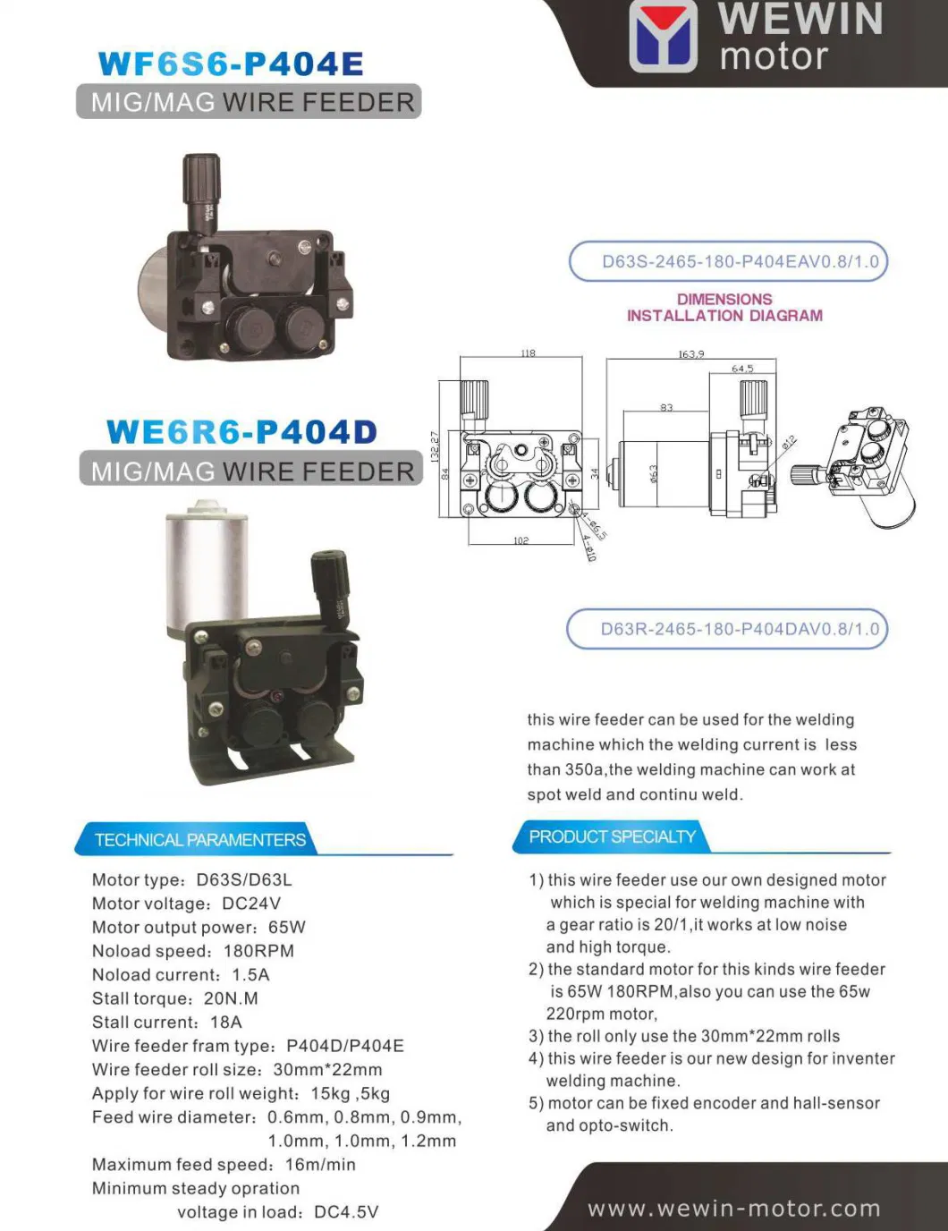 New Arrival 24 Volt DC MIG Welding Wire Feeder Machine 4 Roller Mag Wire Feeder 24V