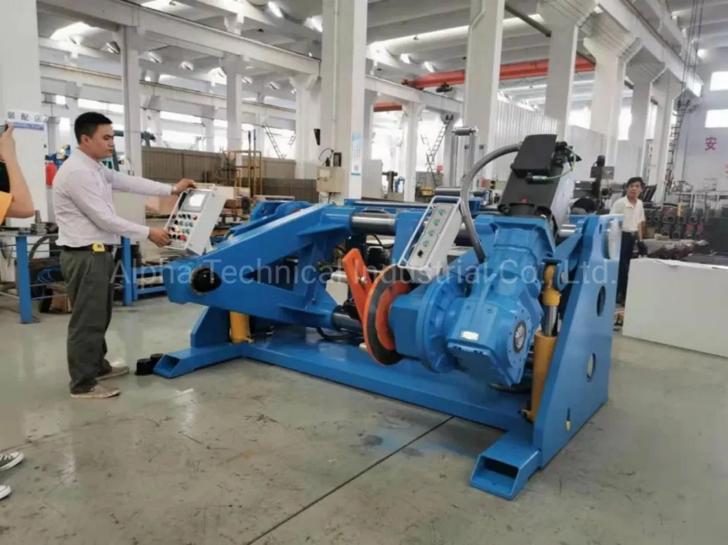 Pn800/2100 Hydraulic Swing Arm Type Cable Take up &Pay off Machine with Traverser^