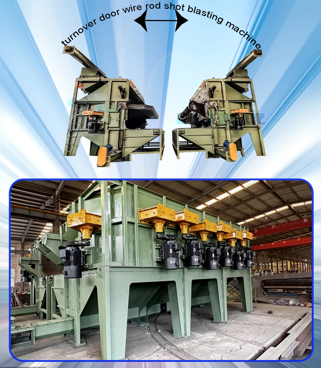 China Wire Coil Rod Shot Blasting Machine Used on Cold Forging Steel