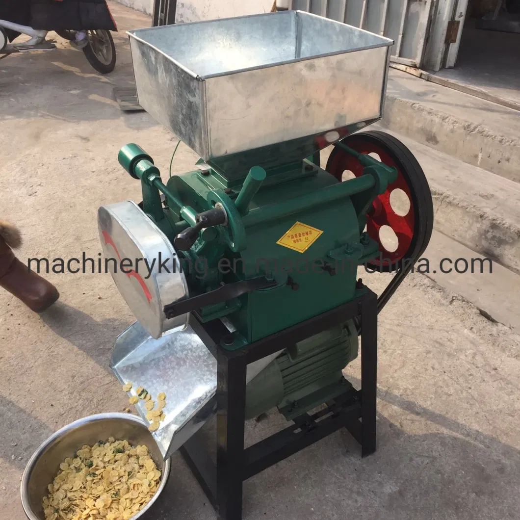 Home Wheat Oats Maize Corn Flakes Making Machine Barely Press Machine Wheat Flattening Mill