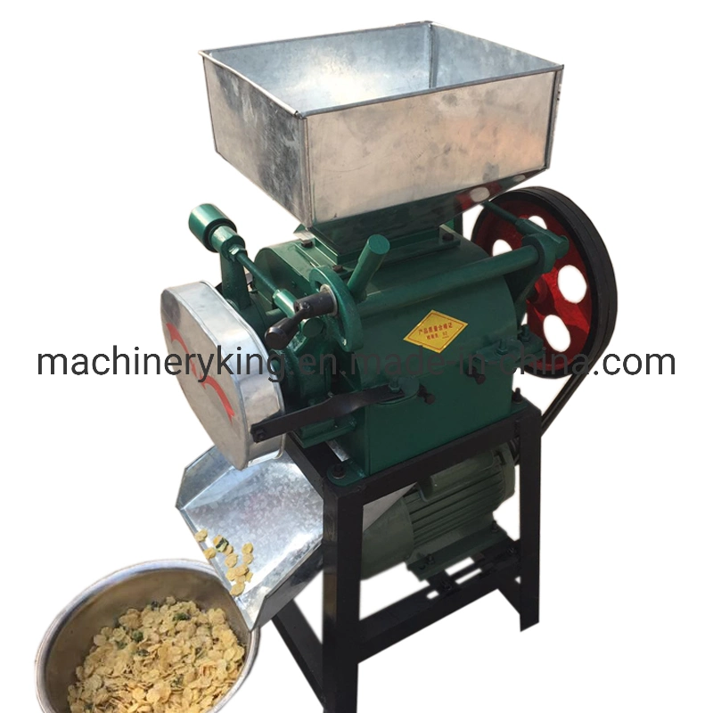 Home Wheat Oats Maize Corn Flakes Making Machine Barely Press Machine Wheat Flattening Mill