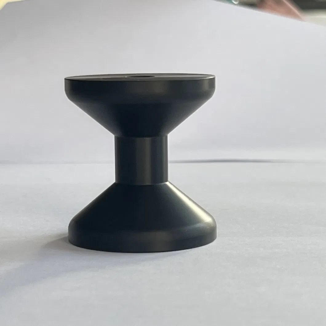 Custom CNC Machining Black Anodizing Insulated Guide Wheel for Copper Wire Winding Machine