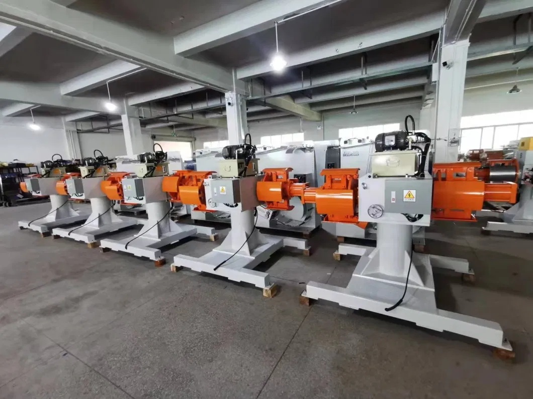 High Production Efficiency Steel Coil Double Head Uncoiler/Decoiler Machine for Hydraulic Press