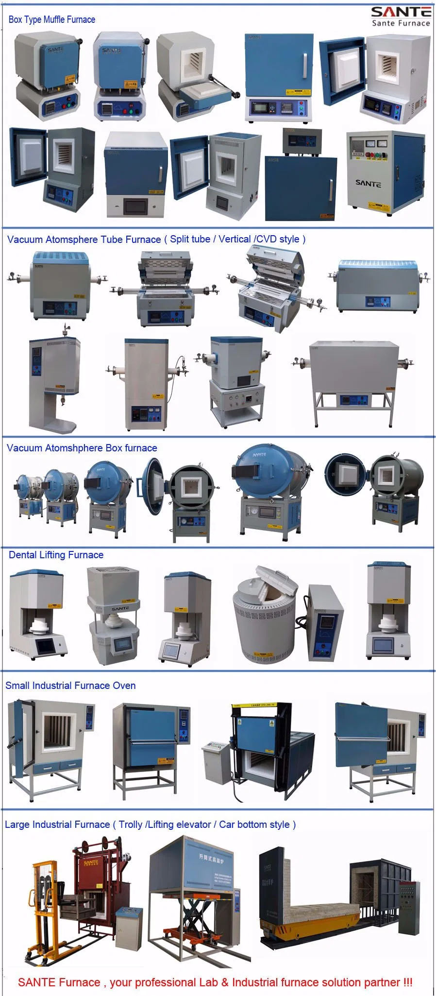 (200*300*120mm) 1200c High Temperature Vacuum Electric Muffle Furnaces for Thermal Treatments