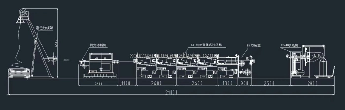 560 Heavy Duty Automatic CNC Control Straight Line Wire Processing Machines