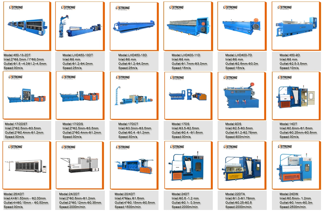 Listrong 2.5-3.5mm Copper Wire Rbd Rod Breakdown Production Drawing Machine