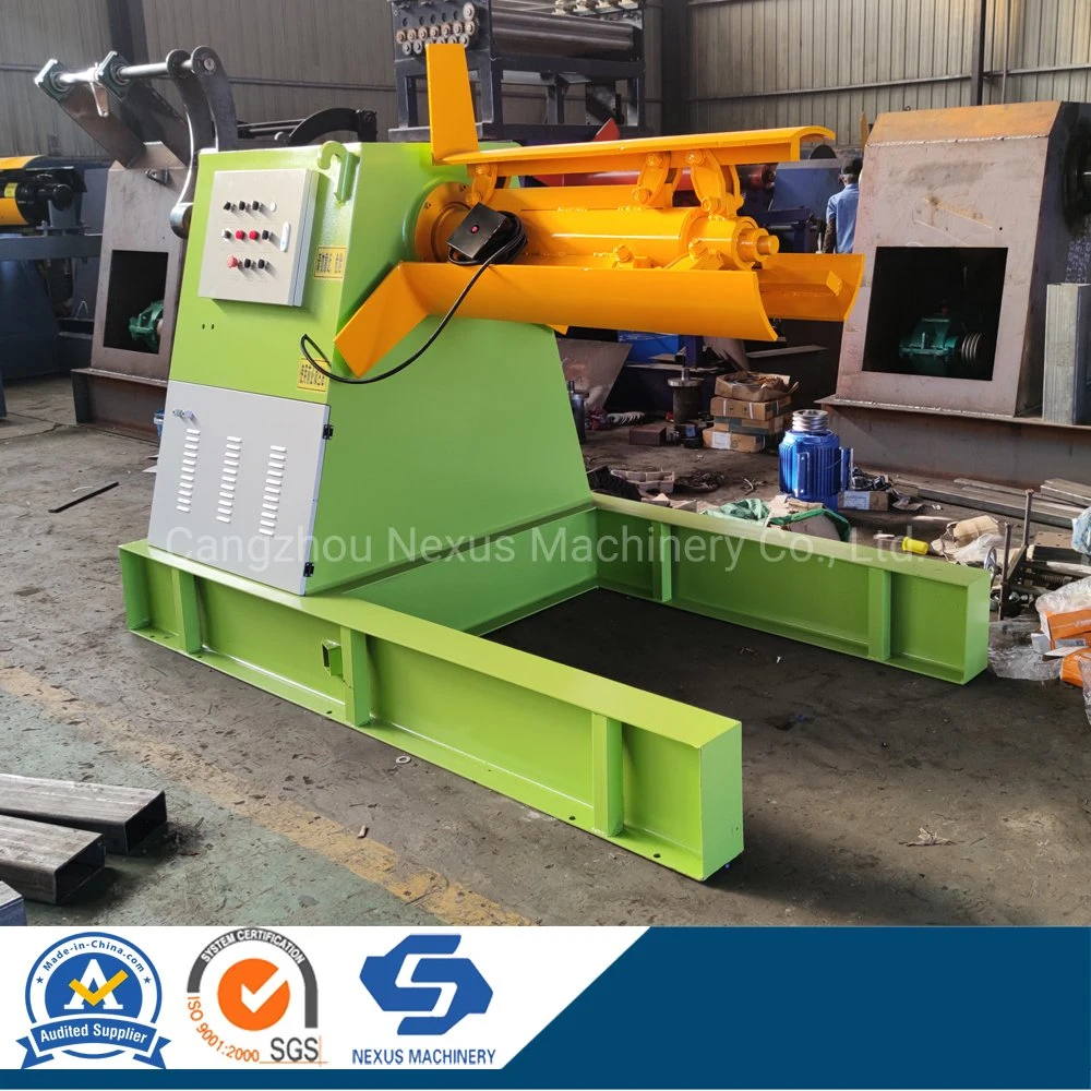 Nexus Machinery Hydraulic Uncoiler/Decoiler/Decoiling Uncoiling Machine with Carrying Car for Metal Roll