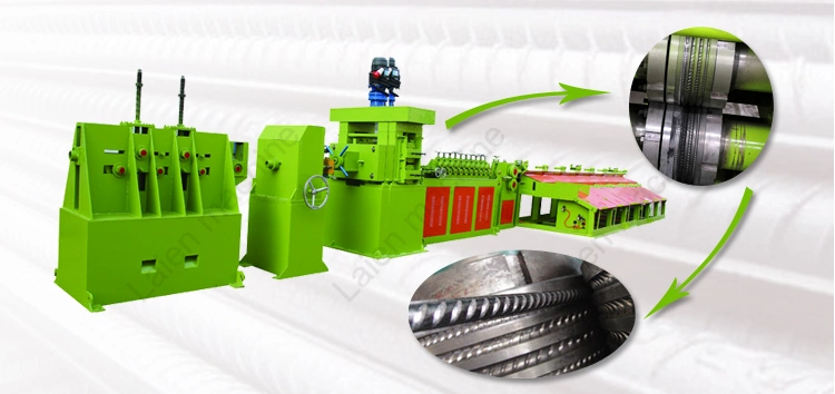 Cold Rolled Reinforcing Rebar Making Machine Ribbed Wire Forming Machine