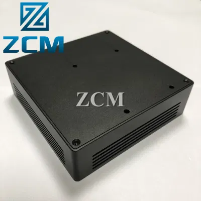 Personalizar el negro anodizado duro disco duro grabador de amplificador de CNC de aluminio TV cuadro Proyecto