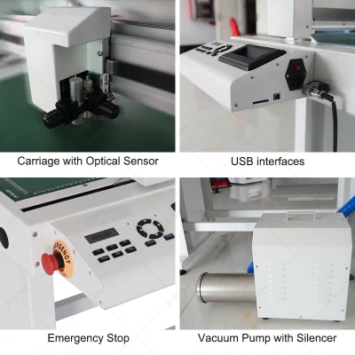 Máquina de troquelado y plegado completo/Kiss-Cut pegatinas autoadhesivas Etiqueta de cartón para el trefilado y material de PVC delgado