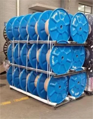 De acero perforado de alta calidad de rebobinado Carrete de bobina de cable de alambre de acero de tambores