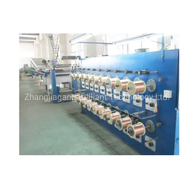  40 alambres Alambre de cobre de alta velocidad y horno de recocido Tin-Coating