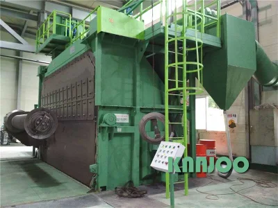 Limpieza de superficies de la bobina de alambre Granallado máquina para la Eliminación de óxido de Knnjoo