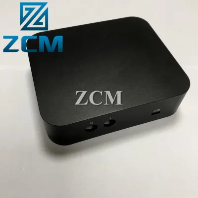 Personalizar el negro anodizado duro disco duro grabador de amplificador de CNC de aluminio TV cuadro Proyecto