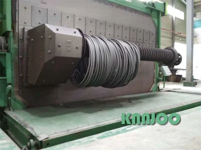 Limpieza de superficies de la bobina de alambre Granallado máquina para la Eliminación de óxido de Knnjoo