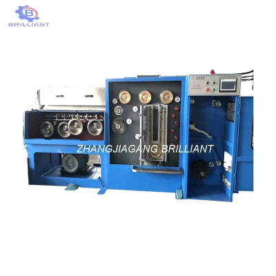 Máquina de dibujo de alambre vertical fino de alta calidad para alambre de cable Fabricación de máquina