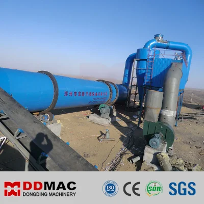 Equipo de secado de tambor rotatorio industrial para minerales, mineral de hierro, arena de sílice, residuos de alimentación, estiércol de pollo, carbón, lodo, escoria, biomasa, secadora rotativa industrial.