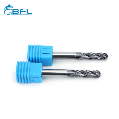 Bfl carburo cementado 4 Flautas desbastado punta esférica CNC Fresa Fresa áspero