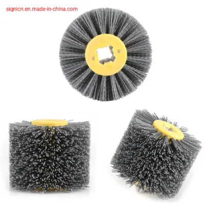 Tambor de cable abrasivos Cepillos de pulido Brunishing ruedas ruedas para muebles de madera pulido pulido dibujo rayado