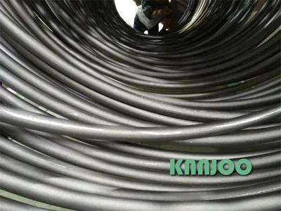 Limpieza de superficies de la bobina de alambre Granallado máquina para la Eliminación de óxido de Knnjoo