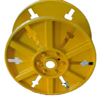 2024 Shanghai Alta precisión dimensional brida de acero Bobbin proceso Carrete de bobina de carrete de tambor