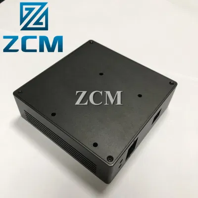 Personalizar el negro anodizado duro disco duro grabador de amplificador de CNC de aluminio TV cuadro Proyecto