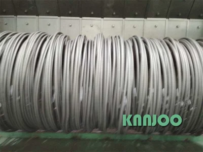 Limpieza de superficies de la bobina de alambre Granallado máquina para la Eliminación de óxido de Knnjoo