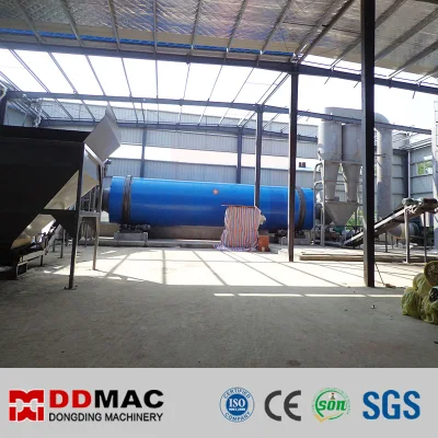 Equipo de secado de tambor rotatorio industrial para minerales, mineral de hierro, arena de sílice, residuos de alimentación, estiércol de pollo, carbón, lodo, escoria, biomasa, secadora rotativa industrial.