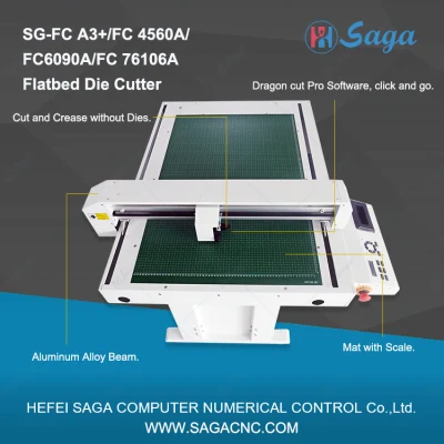  Máquina de troquelado y plegado completo/Kiss-Cut pegatinas autoadhesivas Etiqueta de cartón para el trefilado y material de PVC delgado