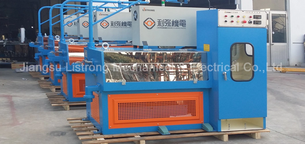 Listrong 0.1-0.3mm Copper Fine Wire Drawing Machine with Continuous Annealing