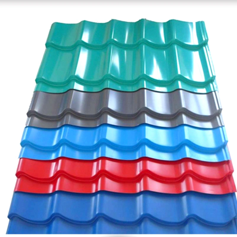 PPGI Corrugated Profiled Color Steel Roof Sheet with Trapezoidal Prepainted Metal