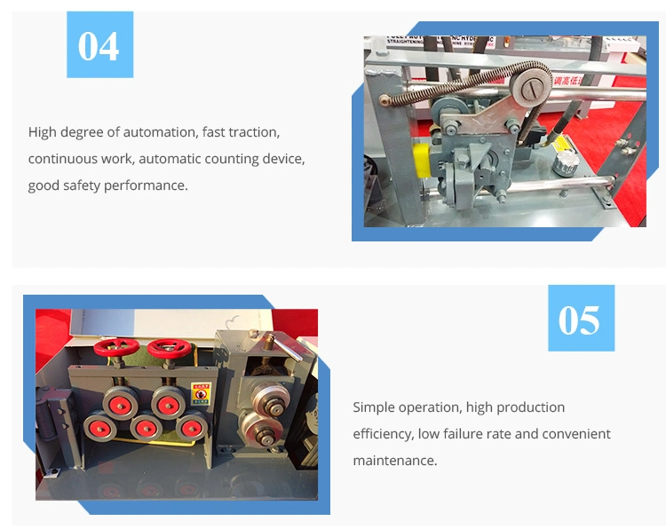 Rebar Steel Bar Rod Straightening and Cutting Machine for Sale